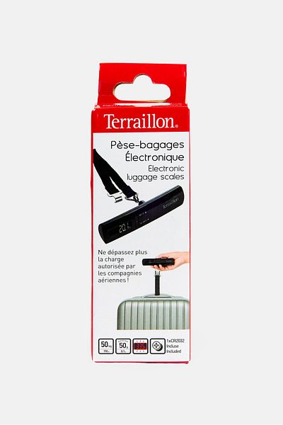 TERRAILLON Electronic Luggage Scale, Black