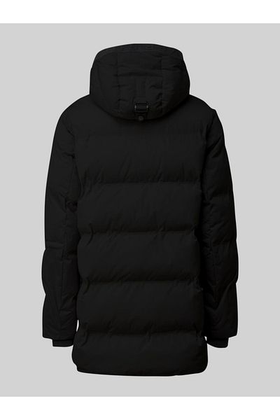 s.Oliver Men's long jacket with hood, water resistant, Regular fit