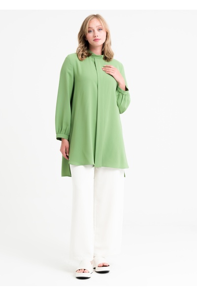 Armağan Judge Collar Asymmetrical Tunic