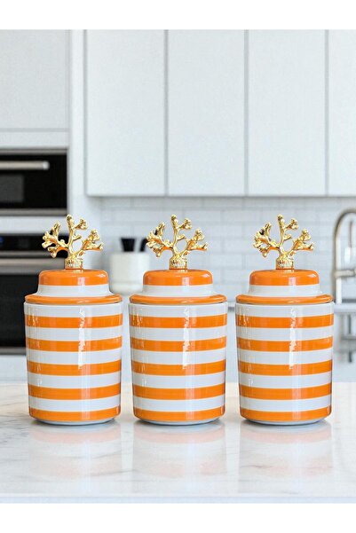 ferayhome طقم زاوية القهوة من السيراميك بغطاء على شكل أسطوانة من السيراميك با...