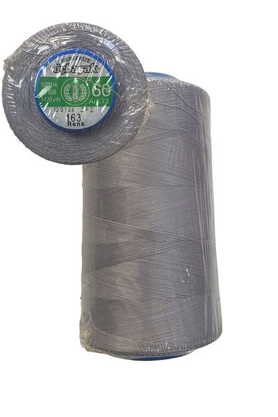 BİGÜMEX Three-Prong Sewing Thread 60No Mercerized Cotton Thread 5000m 1Pcs