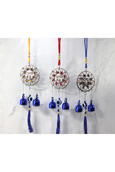 Larimar Clopot de mărgele de ochi rău din metal Model 13