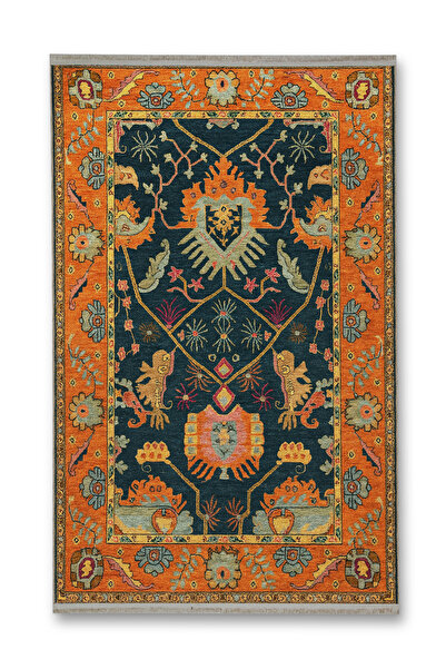 Rugs Modern Halı MOSSO Πολύχρωμο Παραδοσιακό Θεματικό Σχέδιο Υφαντή Βάση Μοντ...