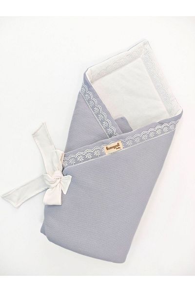 Tomuycuk Lacy Baby Swaddle Blanket 100% Cotton 85X85 cm – Soft & Comfortable / Gift