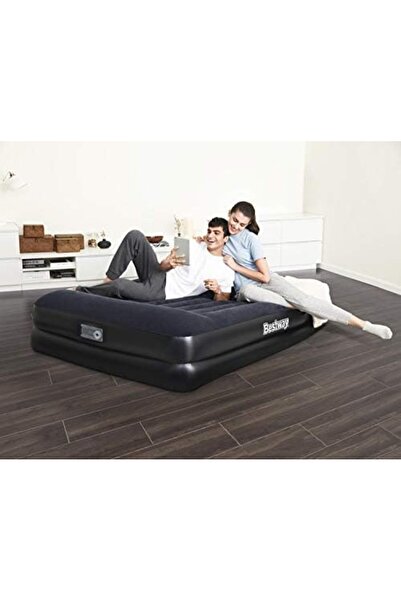 BESTWAY Tritech Airbed Queen Built-In Ac Pump ‎67403 Black