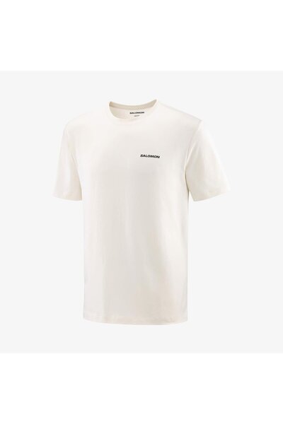 Salomon تي شيرت رجالي بشعار CHEST LOGO REGULAR باللون الأبيض LC2675800