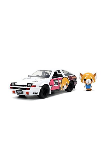 Jada Toys Mașină miniaturală 1:24, Toyota Trueno AE86, Figurină Retsuko, Jada...
