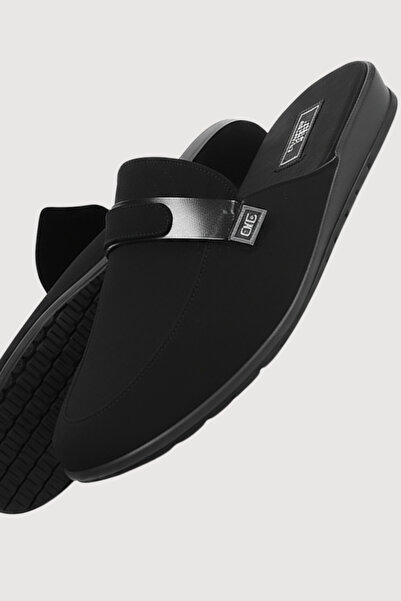 vory Ανδρικές μαύρες παντόφλες σπιτιού, δώρο για γαμπρόν VR.GC.03.T50.Y09