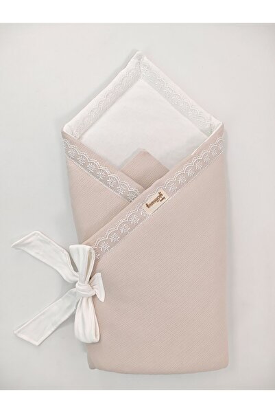 Tomuycuk Lacy Baby Swaddle Blanket 100% Cotton 85X85 cm – Soft & Comfortable / Gift
