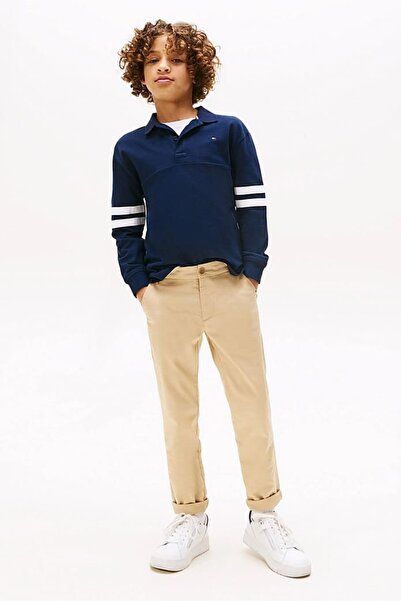 Tommy Hilfiger POLOTRIK S ŘAZENÉM GRAFICKÝM DLOUHÝM VZOREM