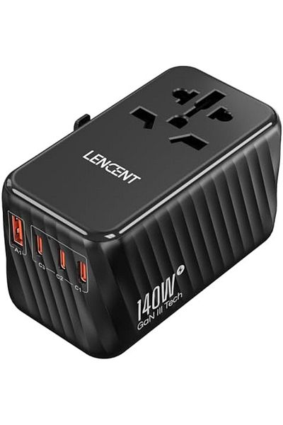 LENCENT 140W Universal Travel Adapter Black PA058