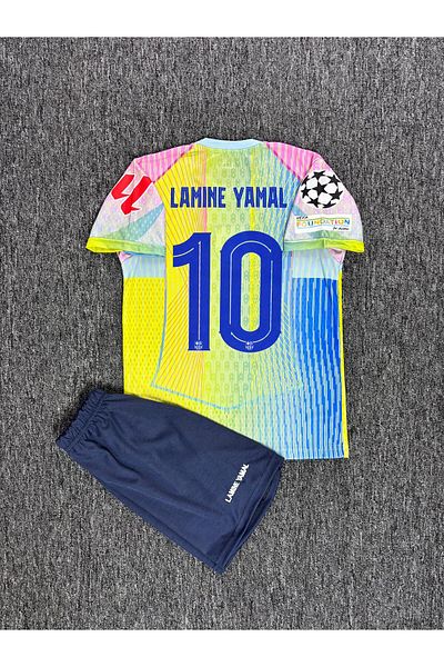 formenza Laminatedyamal10 Colorful Barça Shorts Children's T-Shirt