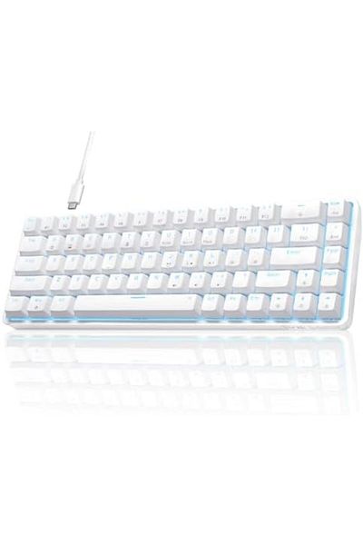 Generic DIERYA DK68SE 60% Gaming Mechanical Keyboard, Ultra Compact Mini 68 Key with Red Switches Wired Keyb