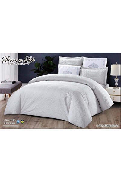 PROMISE لحاف كينج سادة ألوان متعددة