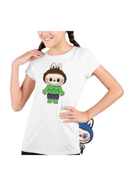 OEM Tricou Copii Fete Labubu Hulk