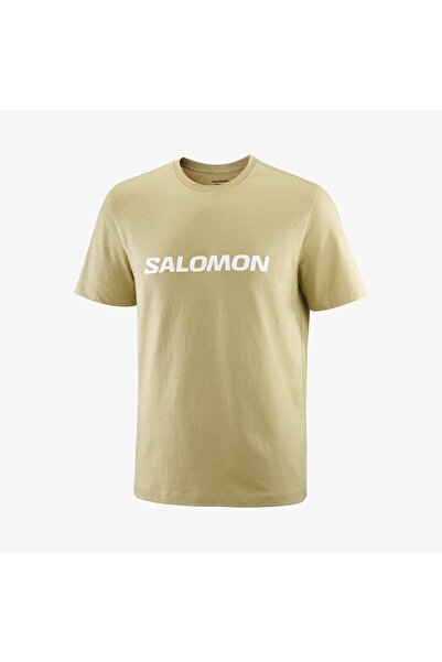 Salomon LOGO Erkek Tişört Gray Green LC2680600