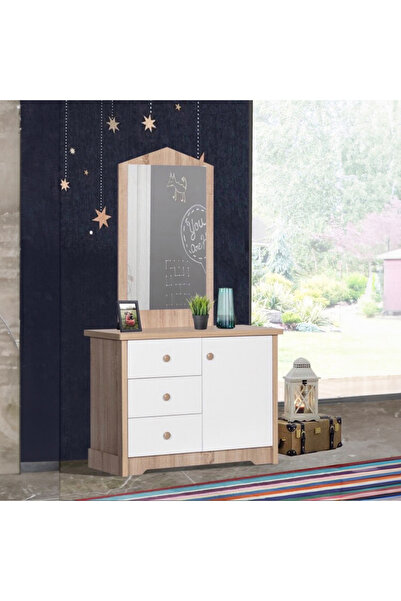 Home Box خزانة ملابس للأطفال من ماي هاوس، بثلاثة أدراج وباب واحد، مع مرآة