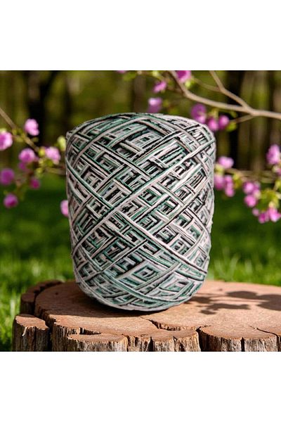 Kırlangıç 4 Ply Mercerized Cotton & Cotton Boucle Blend Design Hand Knitting Yarn 230 Gr
