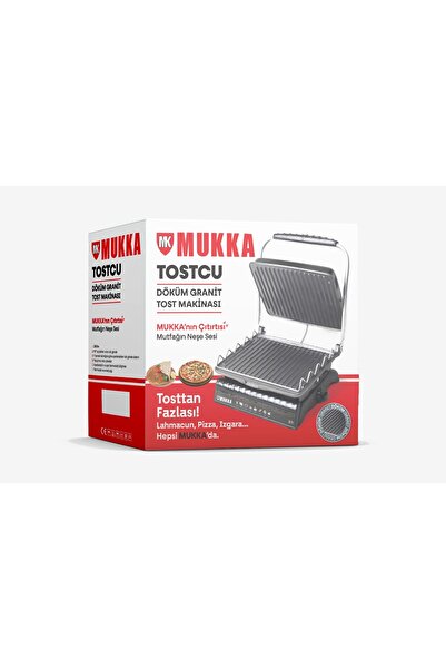 mukka Tostcu Gerçek Döküm  Uyumlu Granit Tost Makinesi