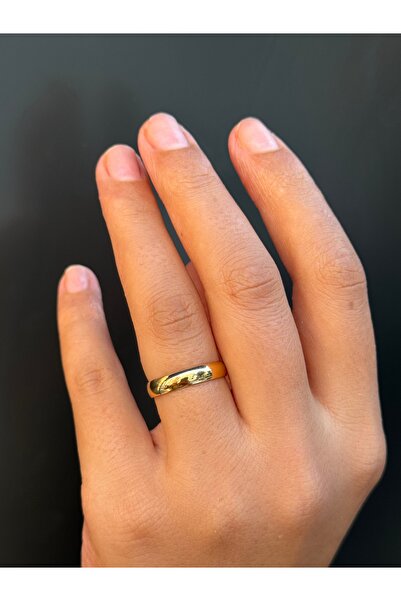 UZUNDAĞ KUYUMCULUK 14 Ayar Altın 4 mm Alyans Yüzük