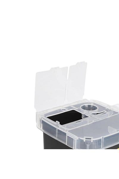 Viva Professional Salon Razor Blade Disposable Container Black