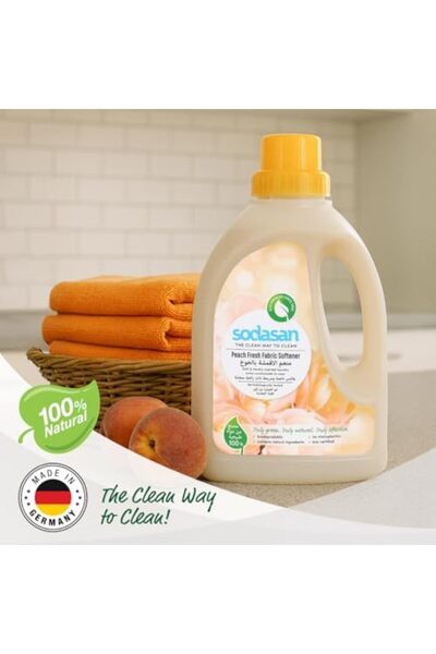 Sodasan 100% Natural Peach Fresh Fabric Softener 750G