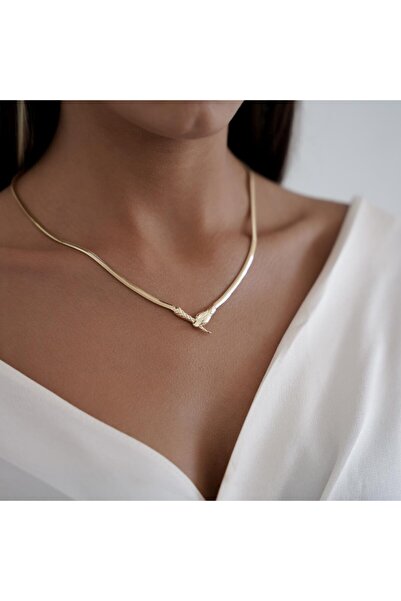 ALTINTAŞ KUYUMCULUK Medium Çavuş Yılan Altın Zincir