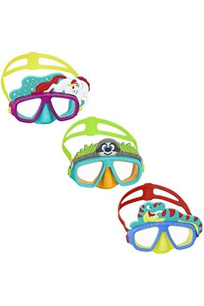 BESTWAY Swimming Goggles | Swim Goggles for Kids 3+, No Leaking UV Protection and Adjustable Strap,