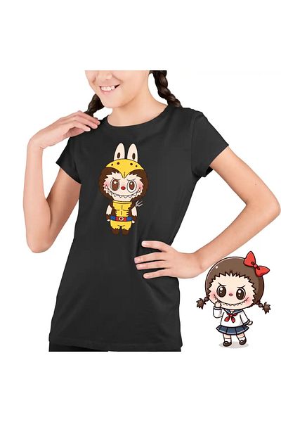 OEM Labubu Wolverine Kids Girls T-Shirt