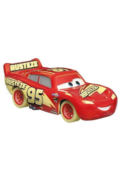 Disney Diecast Car Cars 3 - Glow Racers, Lightning McQueen, 1:55