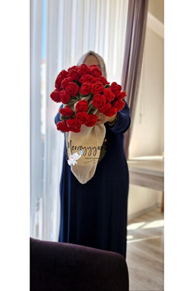 Merveyyyra Rose Bouquet Blanket Roses Layered and Plump 100cm