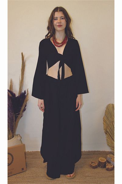 ARİNNASİDE Muslin Curved Side Pants