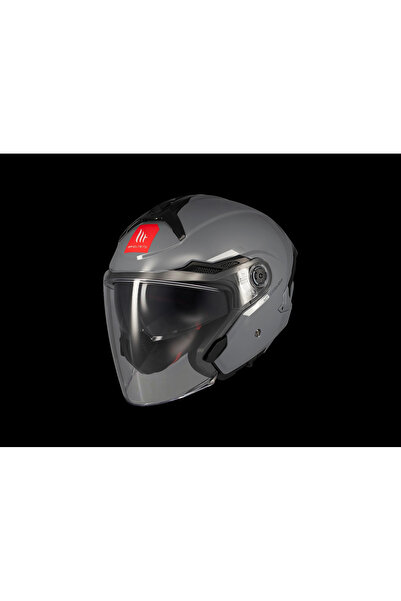 MT Helmets KASK MT COSMO SV A12 PARLAK NARDO GRİ GÖZLÜKLÜ