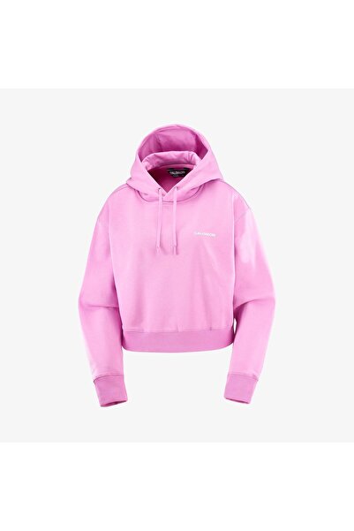 Salomon SHORT HOODIE Kadın Sweatshirt Cyclamen LC2680300