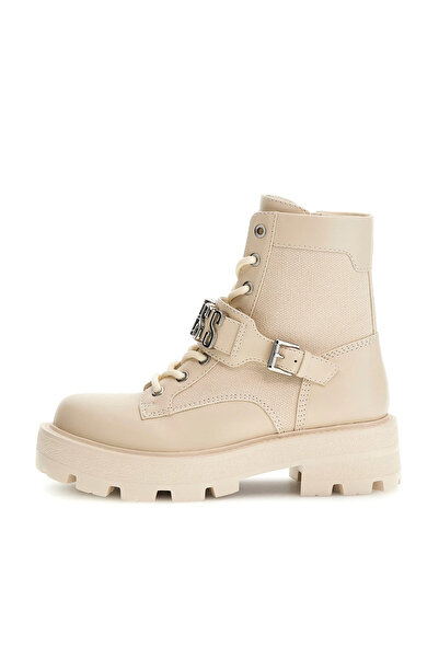 Guess Kadın Yanzy2 Metal Aksesuarlı Kalın Tabanlı Bot - Krem