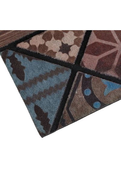 divendi-ro Entrance mat made of rubber with textile surface, 75x45 cm, beige
