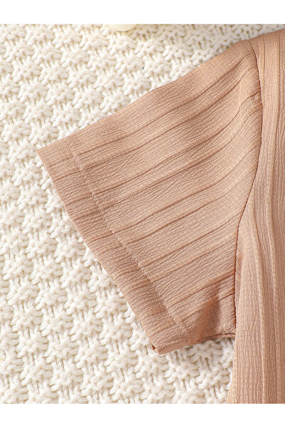 Styli Boys Color Block Textured Shirt and Shorts Set