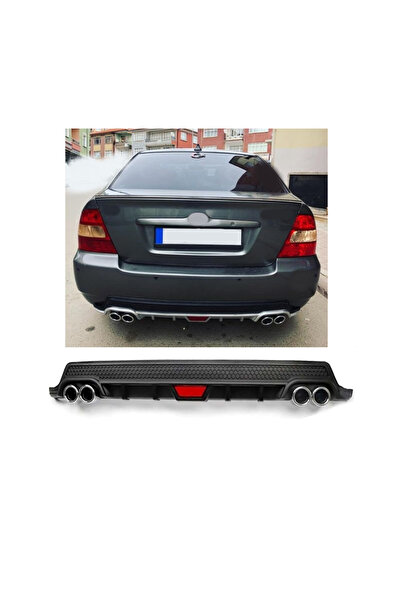 OTO H.İ.T. TOYOTA COROLLA 02-06 UYUMLU BODY KİT DİFÜZÖR 4 ÇIKIŞ YUVARLAK SİYA...