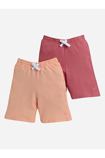 Victor and Jane By Styli Pack of 2 - Solid Elastic Waist Shorts