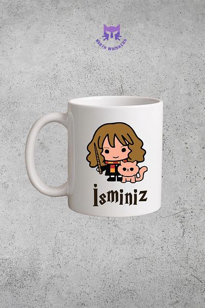 North Whiskers Hermione and Paw Double Sided Printed Mug - Gift