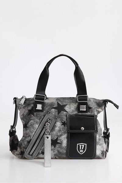 Aemido Amil Gray Skin Shoulder Bag