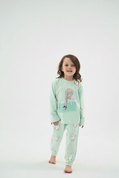 ZEYZEY 8909 Girl's Printed Pajama Set