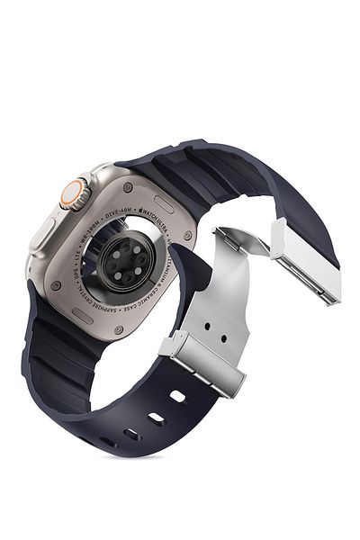 Nezih Case Apple Watch 2/3/4/5/6/7/8/9/Se/Ultra/Ultra2 44/45/49 and Series 10 46mm Compatible Silicone Band