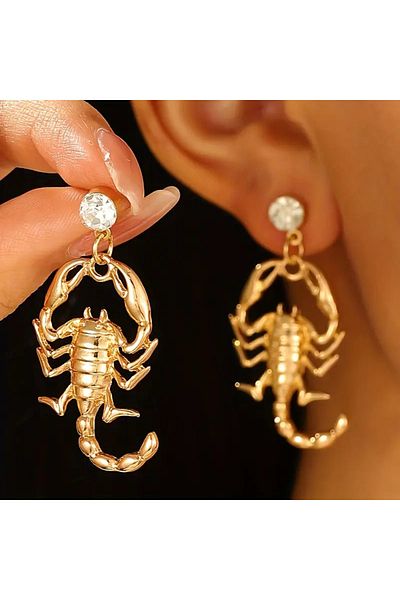 seltuğ Scorpion Drop and Pendant Earrings