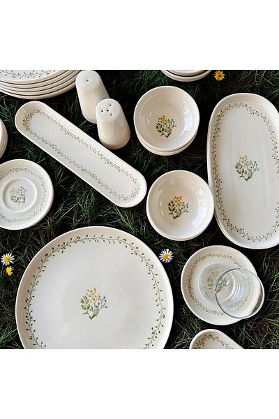 Meri Ev Gereçleri Arboles Breakfast Set 6 People 28 Pieces