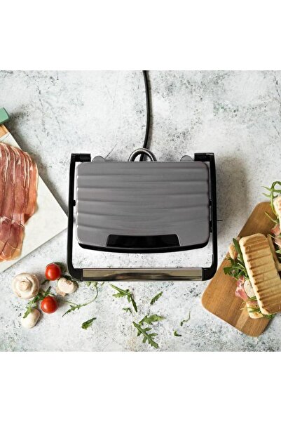 LİVOO Συμπαγής σχάρα DOC 232 G, 750 W, Αντικολλητικές αυλακωτές πλάκες, Ρυθμιζόμενος μεντεσέ, Επιφάνεια μαγειρέματος 23