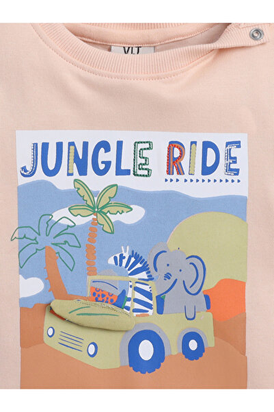 Victor and Jane By Styli Boys Jungle Ride Graphic T-Shirt and Shorts Set