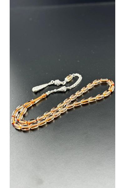 HicazTesbihcilik Transparent Fire Amber Prayer Beads Hcz-Model Gjrvcnmf