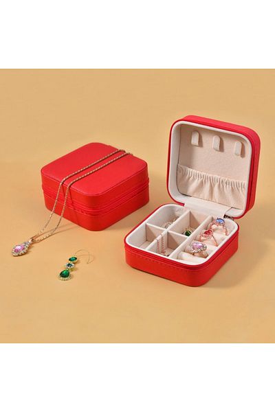 gaman Mini Jewelry Jewelry Box - Necklace, Ring, Earring Organizer Travel Jewelry Case