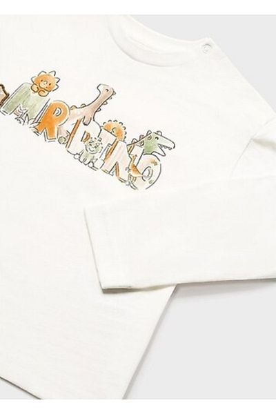 MAYORAL Boy's Long Sleeve Dinosaur Print T-Shirt